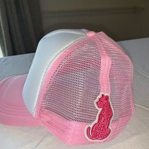 Pink trucker hat